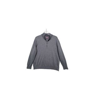 NWOT UNTUCKit Belguardo 100% Extrafine Merino Wool Quarter Zip Pullover Sweater